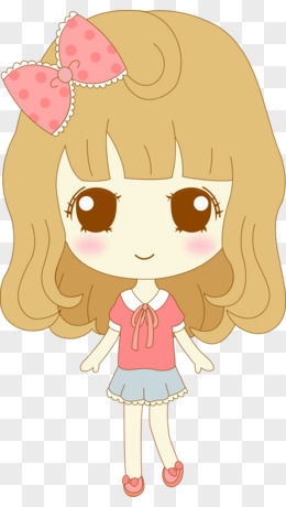 卡通小女孩圖片素材 免費PNG設計圖大全，圖精靈動畫資源推薦